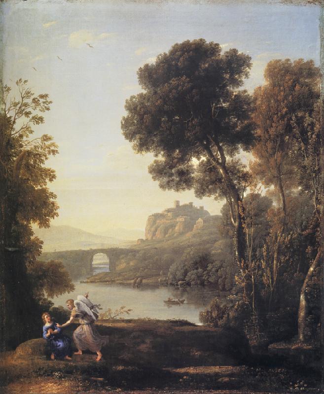 Claude Lorrain Landscape with Hagar and the Angel oil painting image